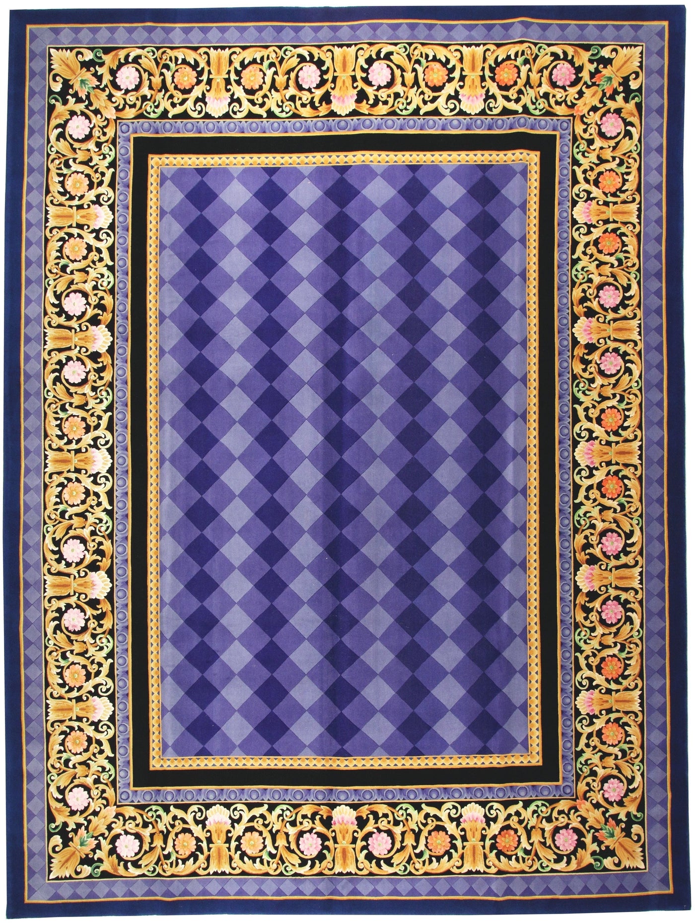 Via Como - 'Trianon Blue' Rug - Size 10' x 13'