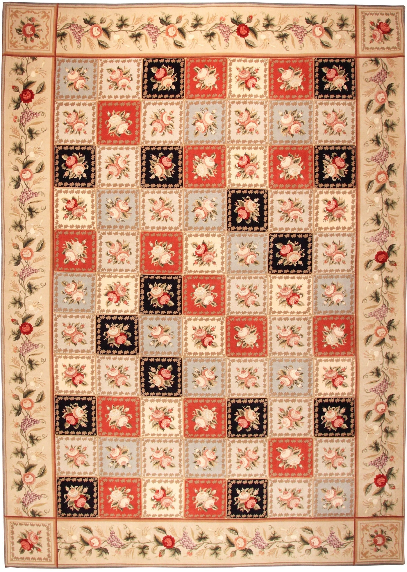 Via Como - 'Le Rose Colorais' Rug - Size 10' x 14'