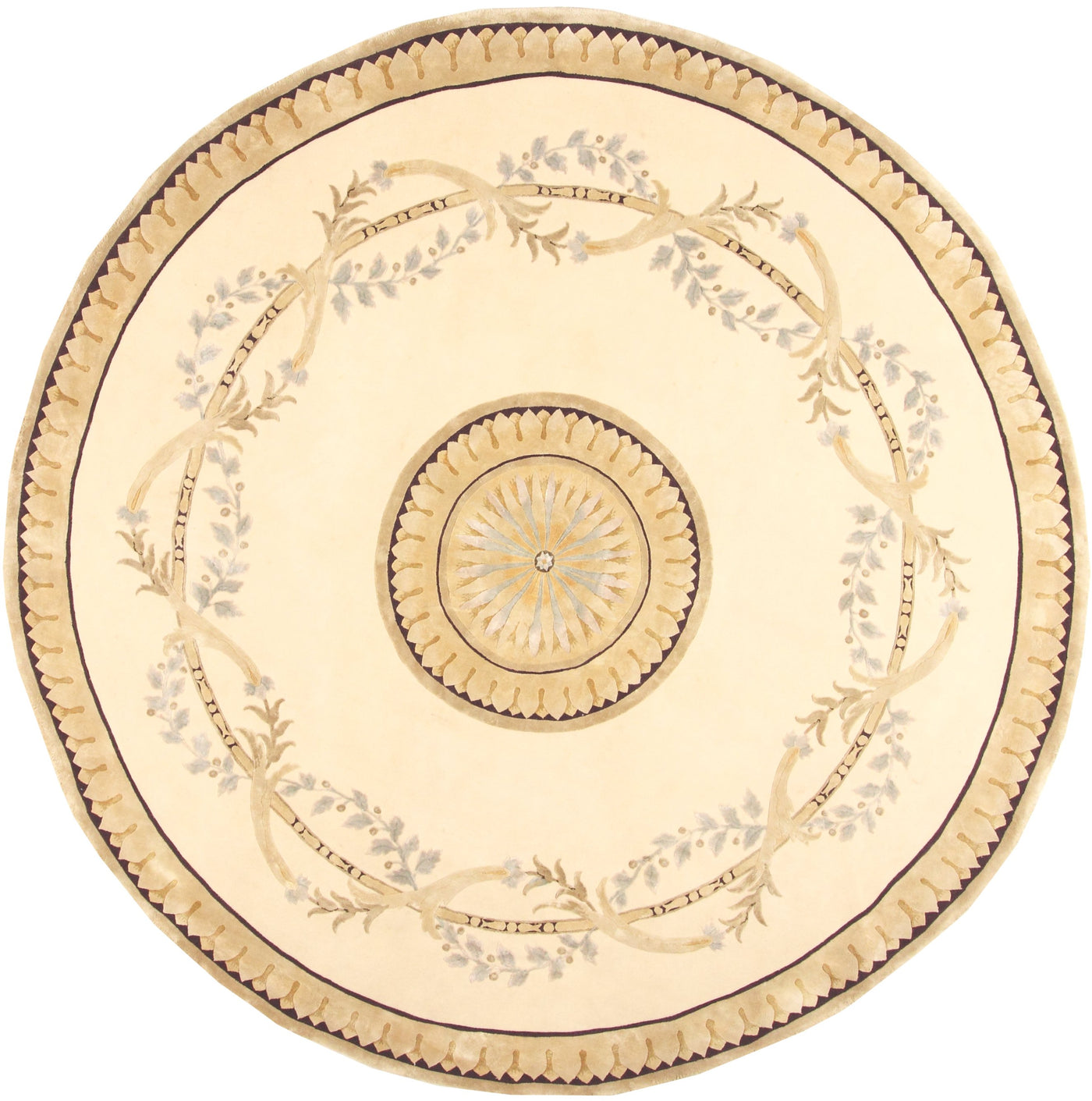 Via Como - 'Scagliola' Round Rug - Size 8' x 8'