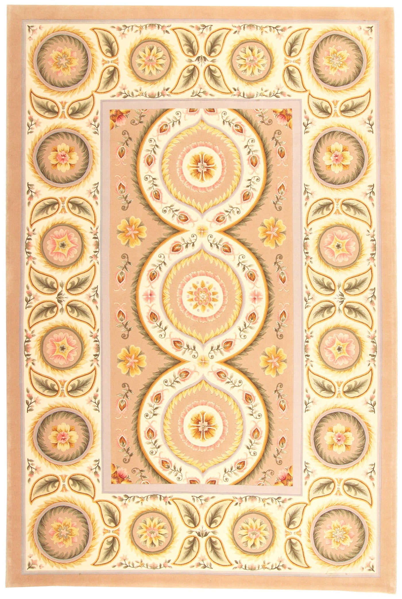 Via Como - 'Suzani Three Flowers' Rug - Size 6'7" x 9'10"