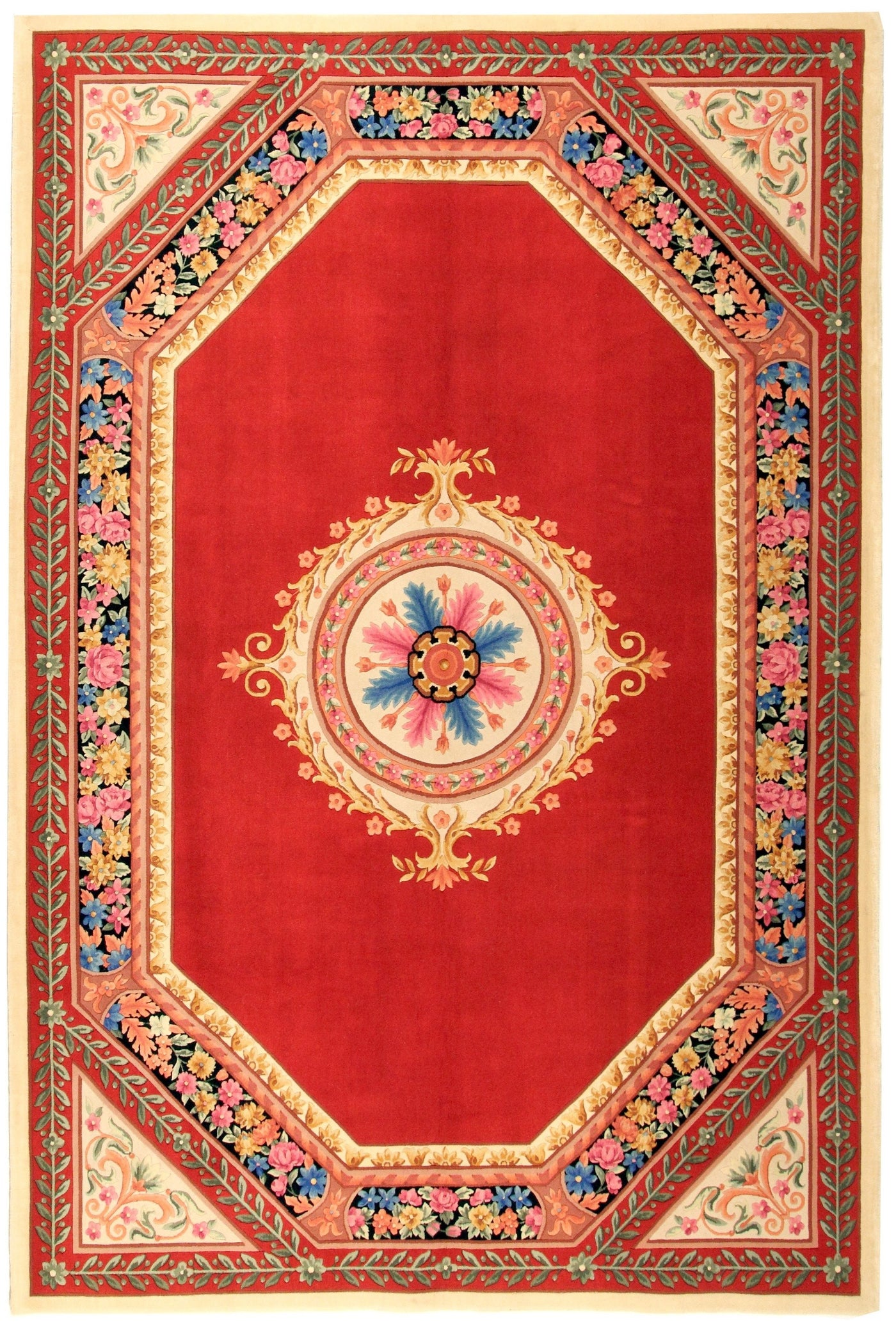 Via Como - 'Versailles Red' Rug - Size 6'7" x 9'10"