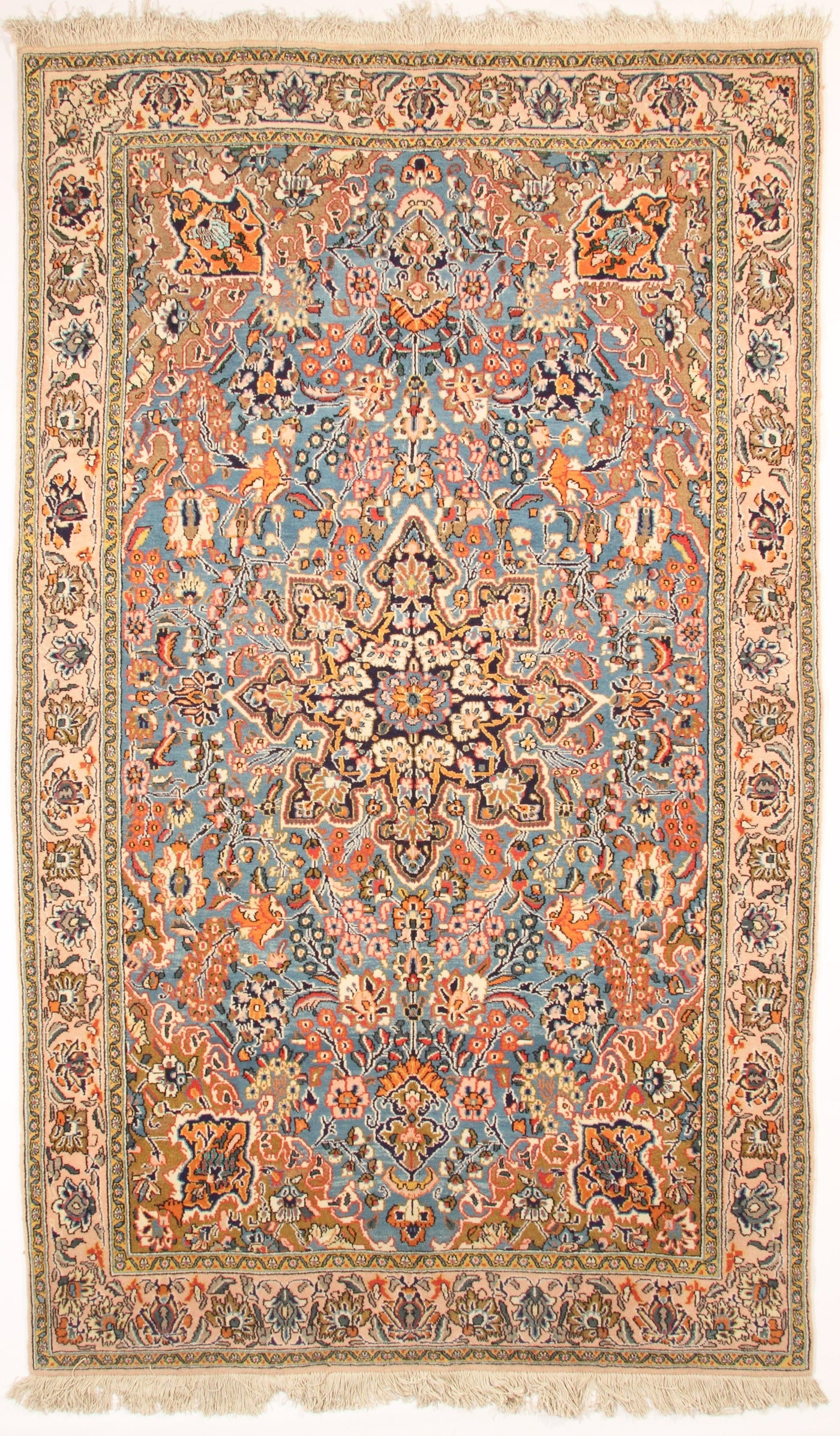 Fine Qum Kurk Rug - 5'4" x 8' 10"