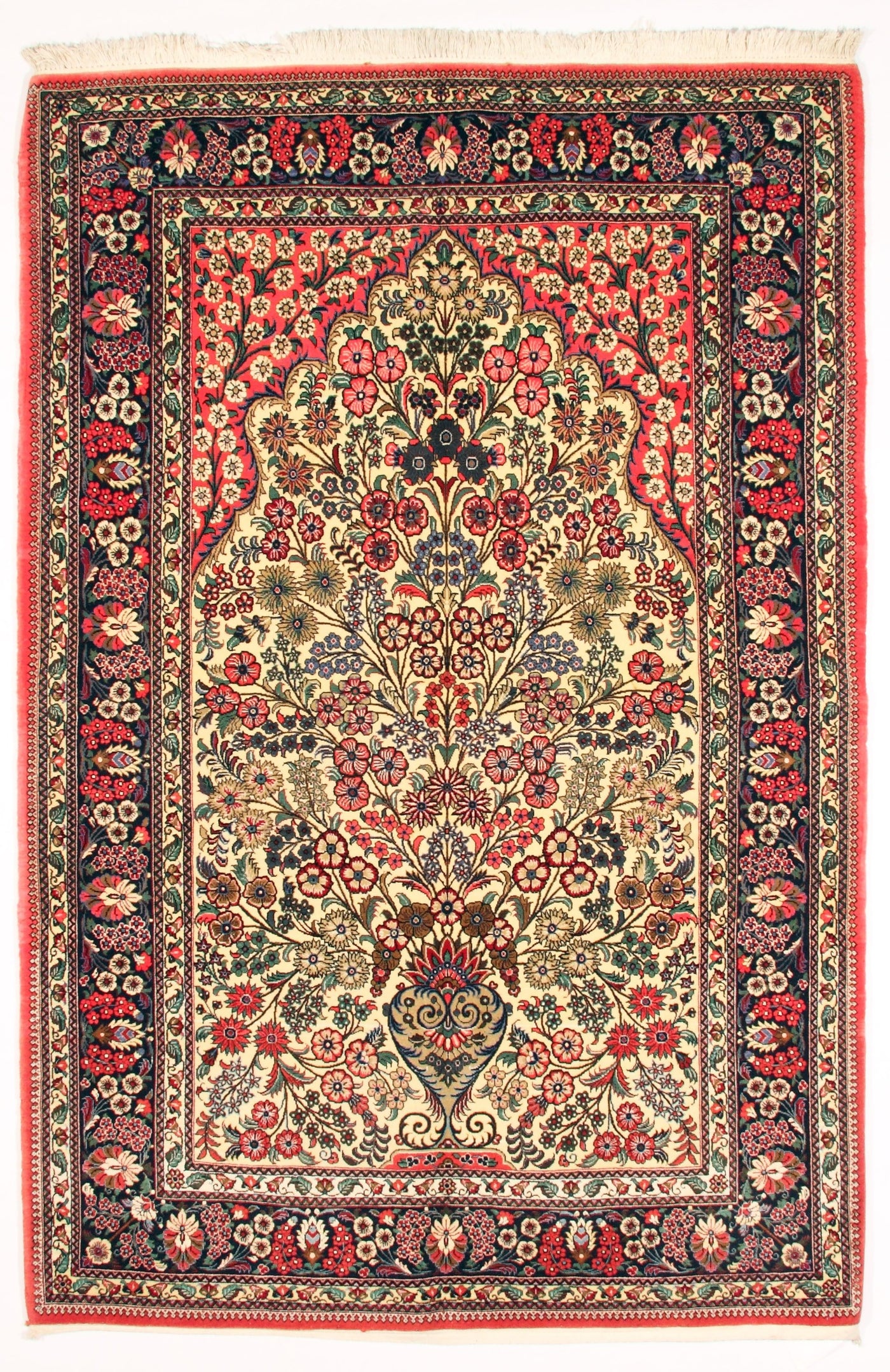 Fine Qum Kurk Rug - 4' 7" x 6' 10"