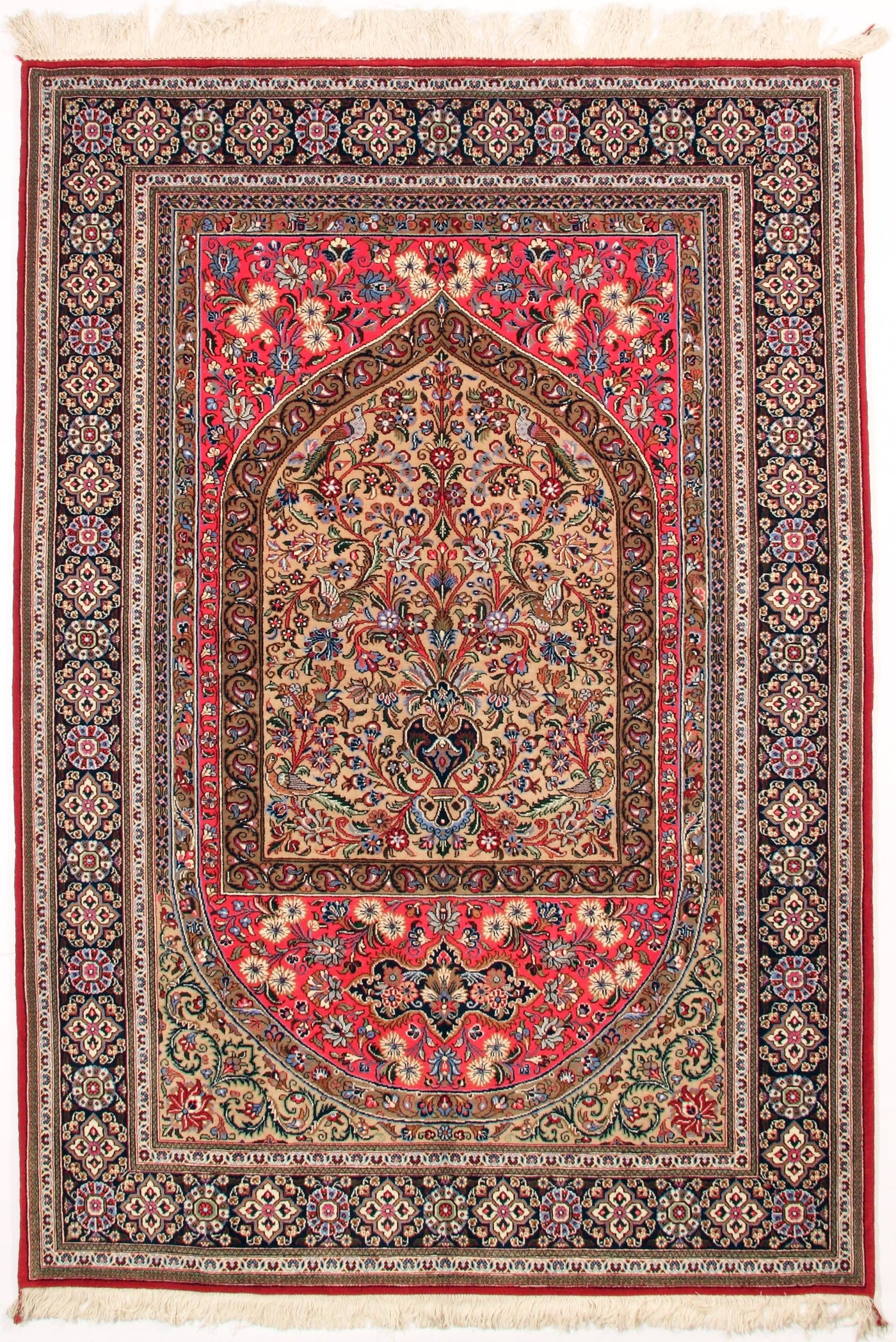 Fine Qum Kurk Rug - 4' 6" x 6' 10"