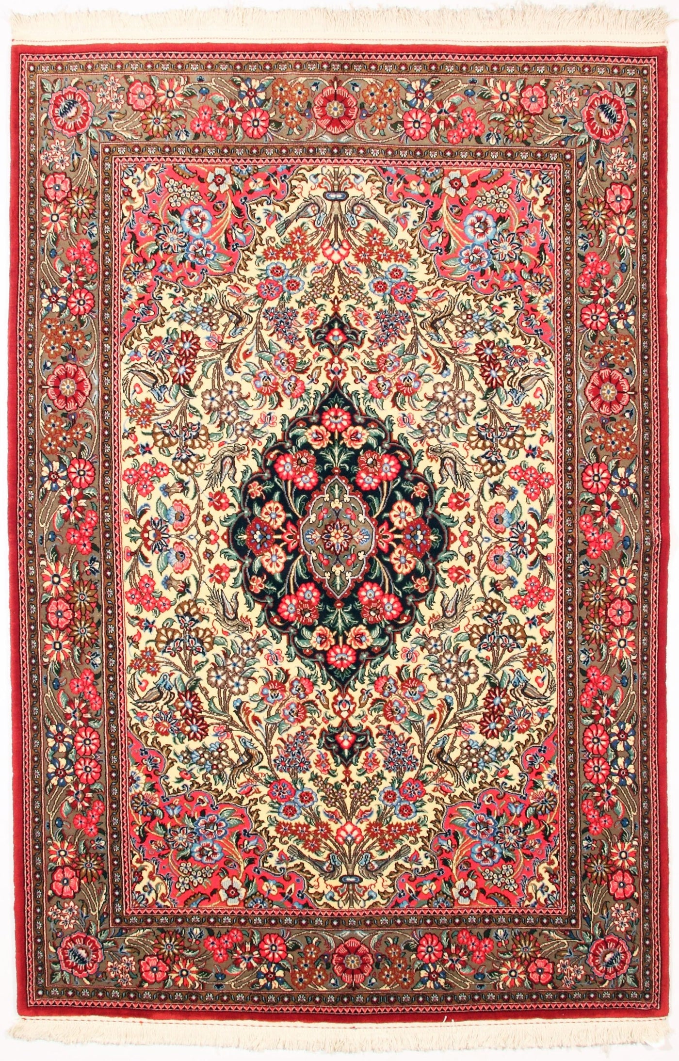 Fine Qum Kurk Rug - 4' 5" x 6' 6"