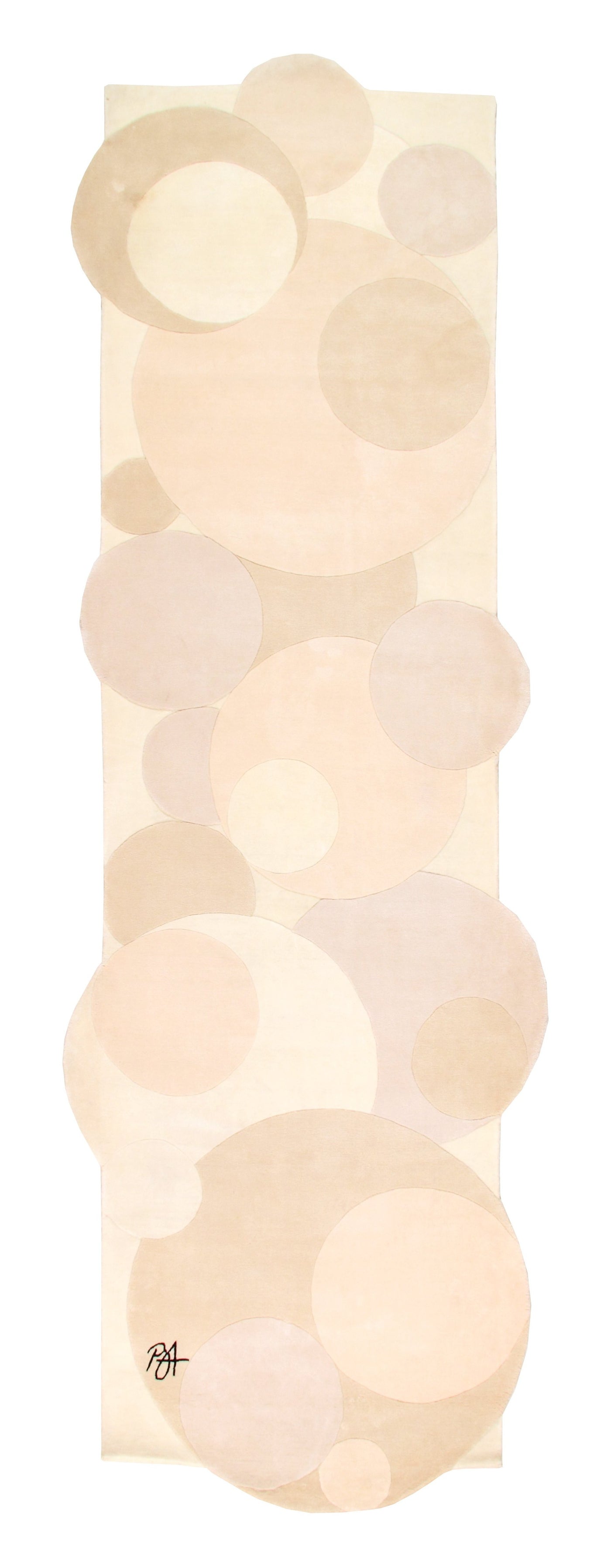 Bob Altavilla - 'Bubbles' Runner Rug 3'8" x 11' 3"