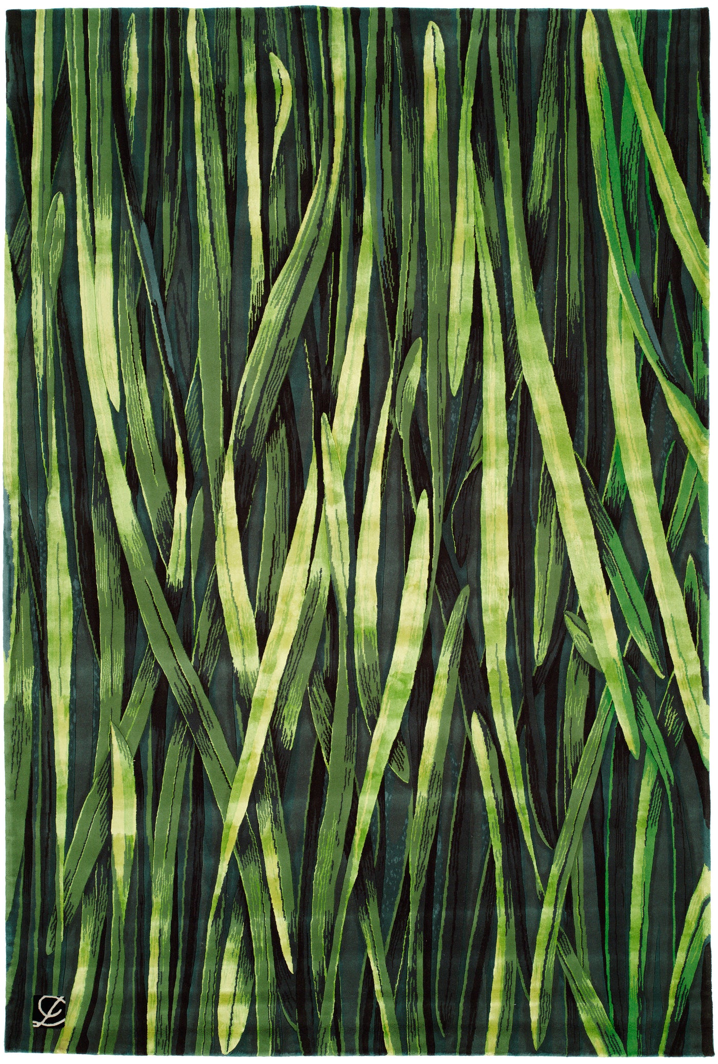 Jamie Drake - 'Summer Three - Green' Rug 6' x 9'