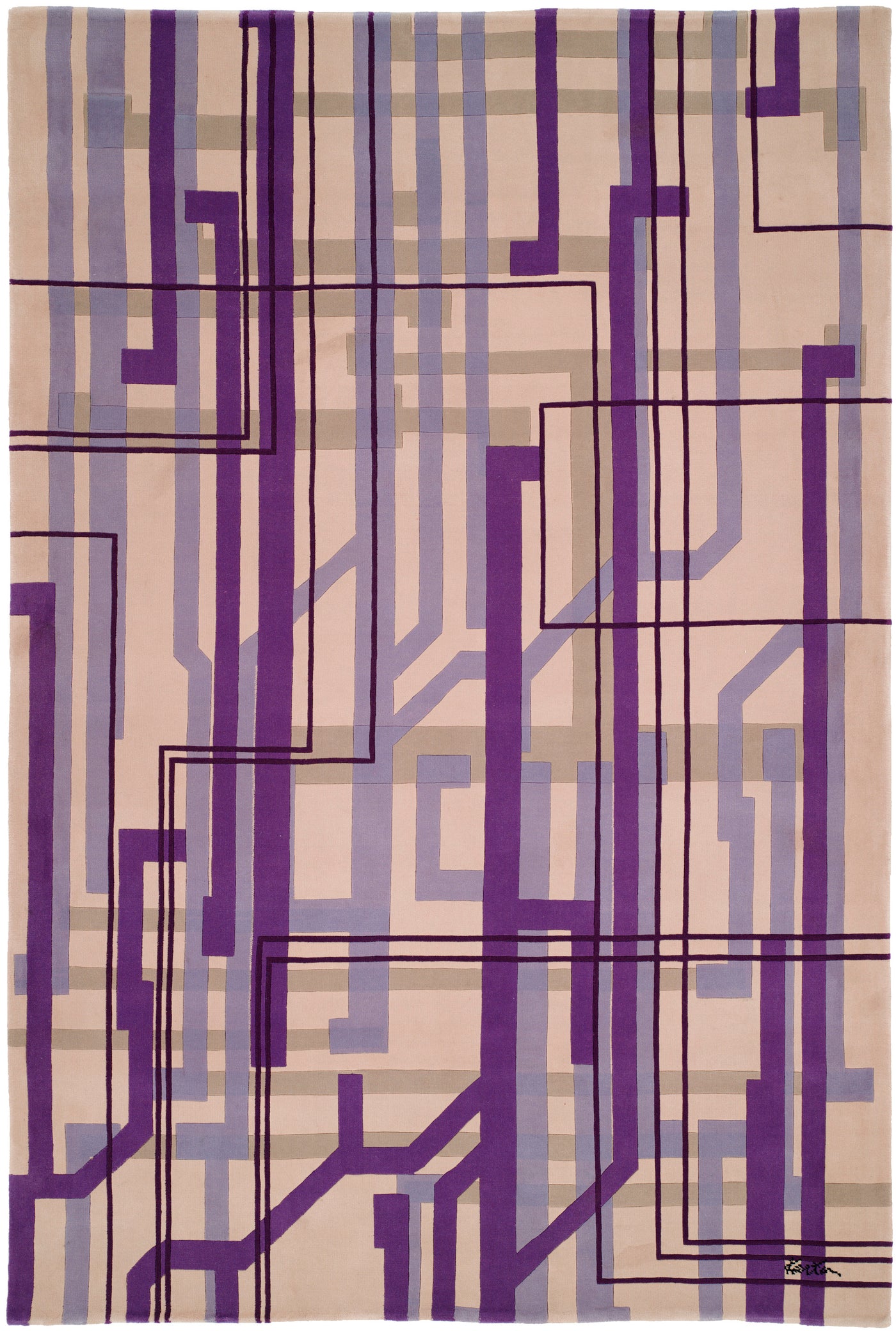 Karim Rashid - 'I.R.T.' Rug 6' x 9'