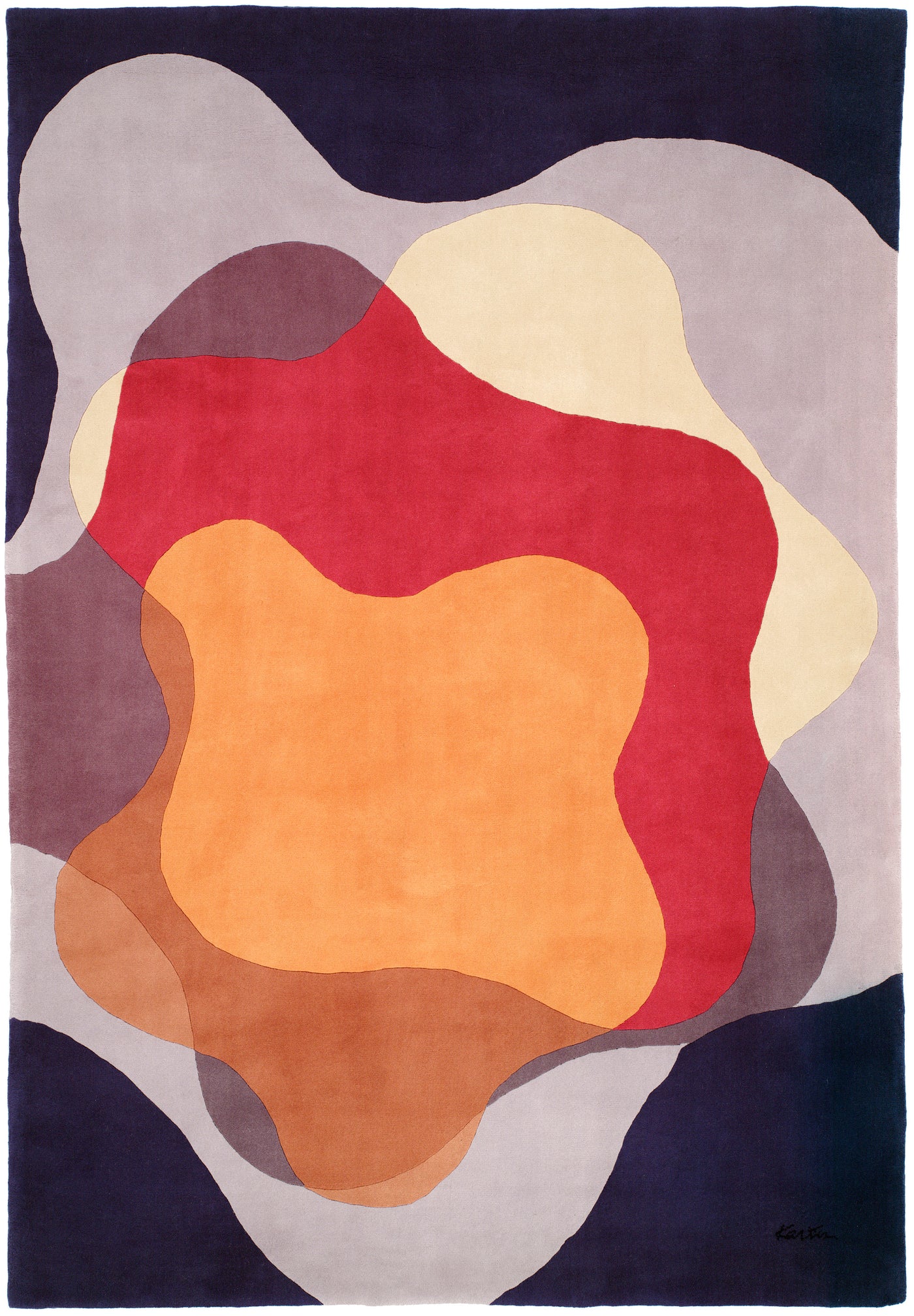 Karim Rashid - 'Abstract 001' Rug 5'5" x 8'