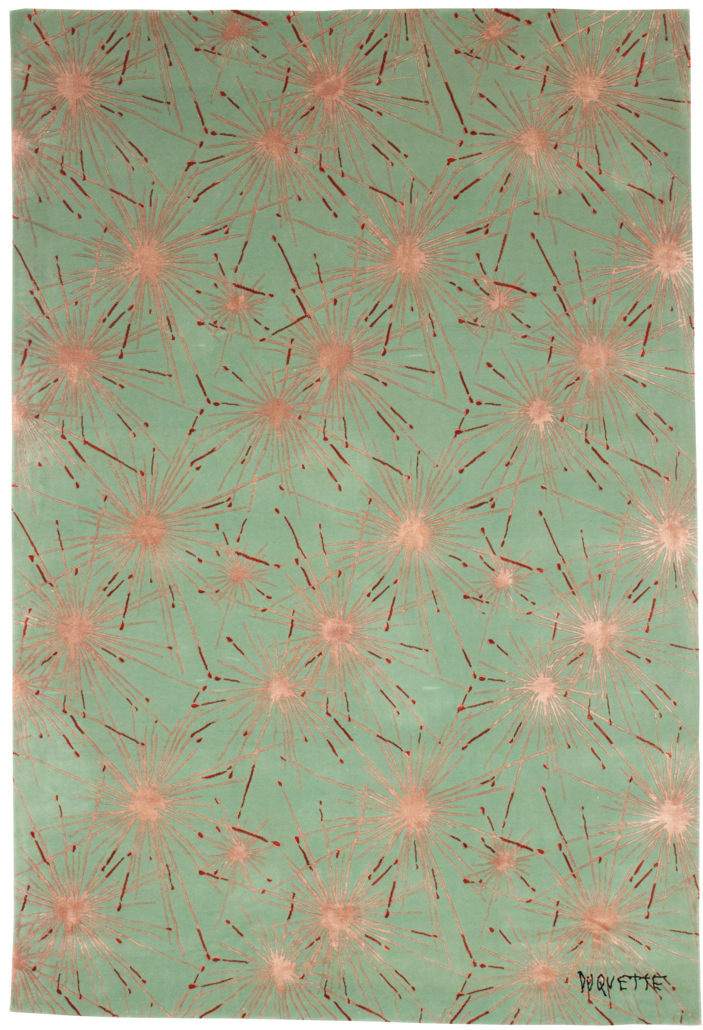 Tony Duquette - 'Fireworks' Rug 6' x 9'