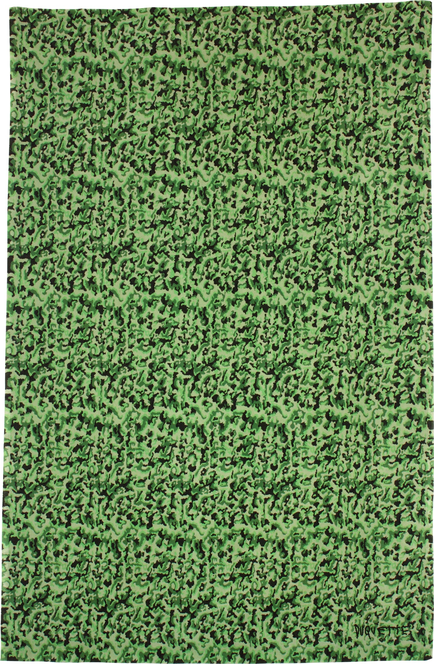 Tony Duquette - 'Spinach Leopard' Rug 6' x 9'