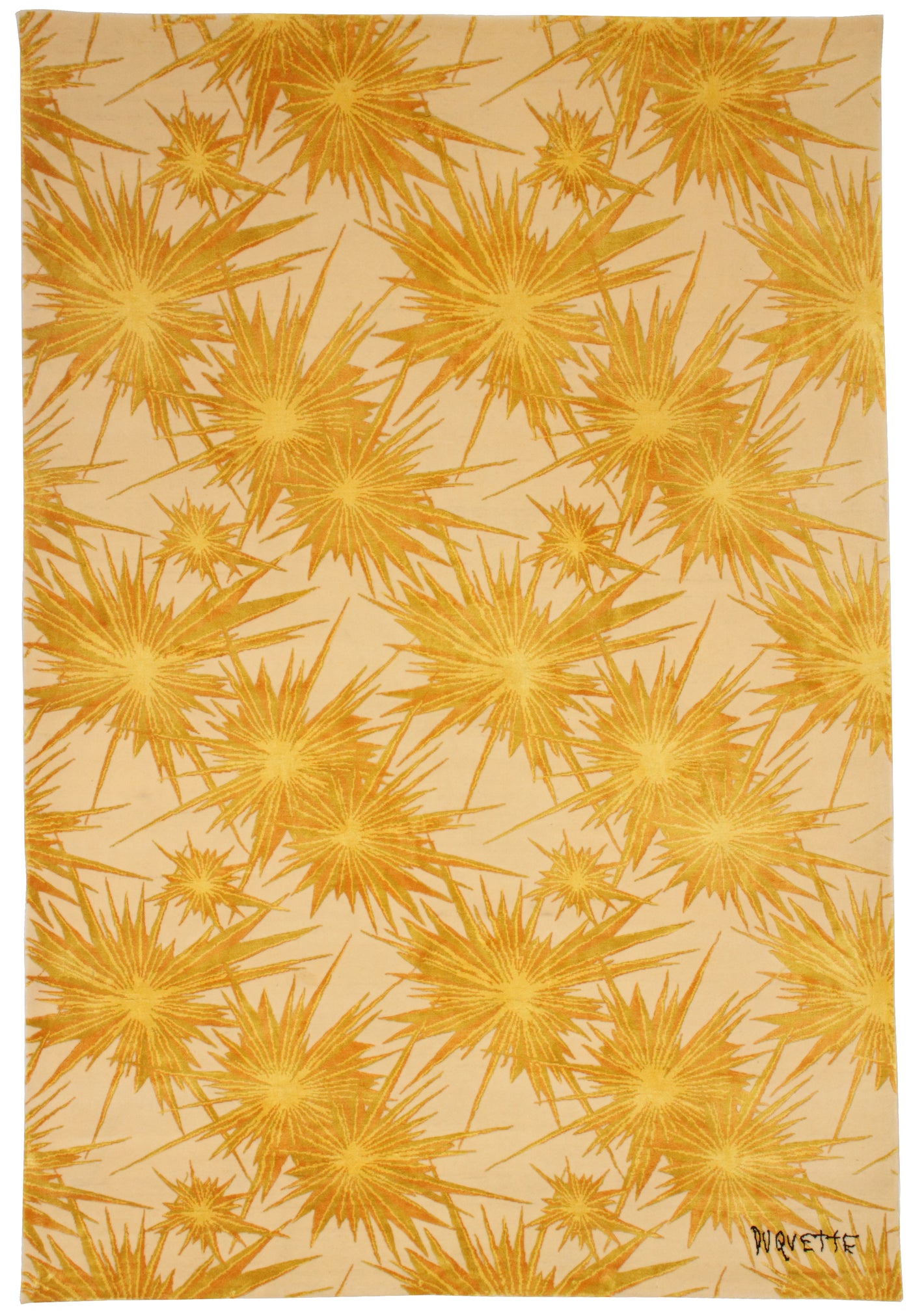 Tony Duquette - 'Golden Sunburst' Rug 6' x 9'